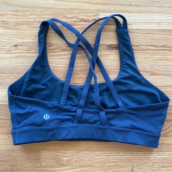 Lululemon Energy Bra Sports Lot Black Gunmetal Gray - Set of 2 - Size 10 - Picture 6 of 7